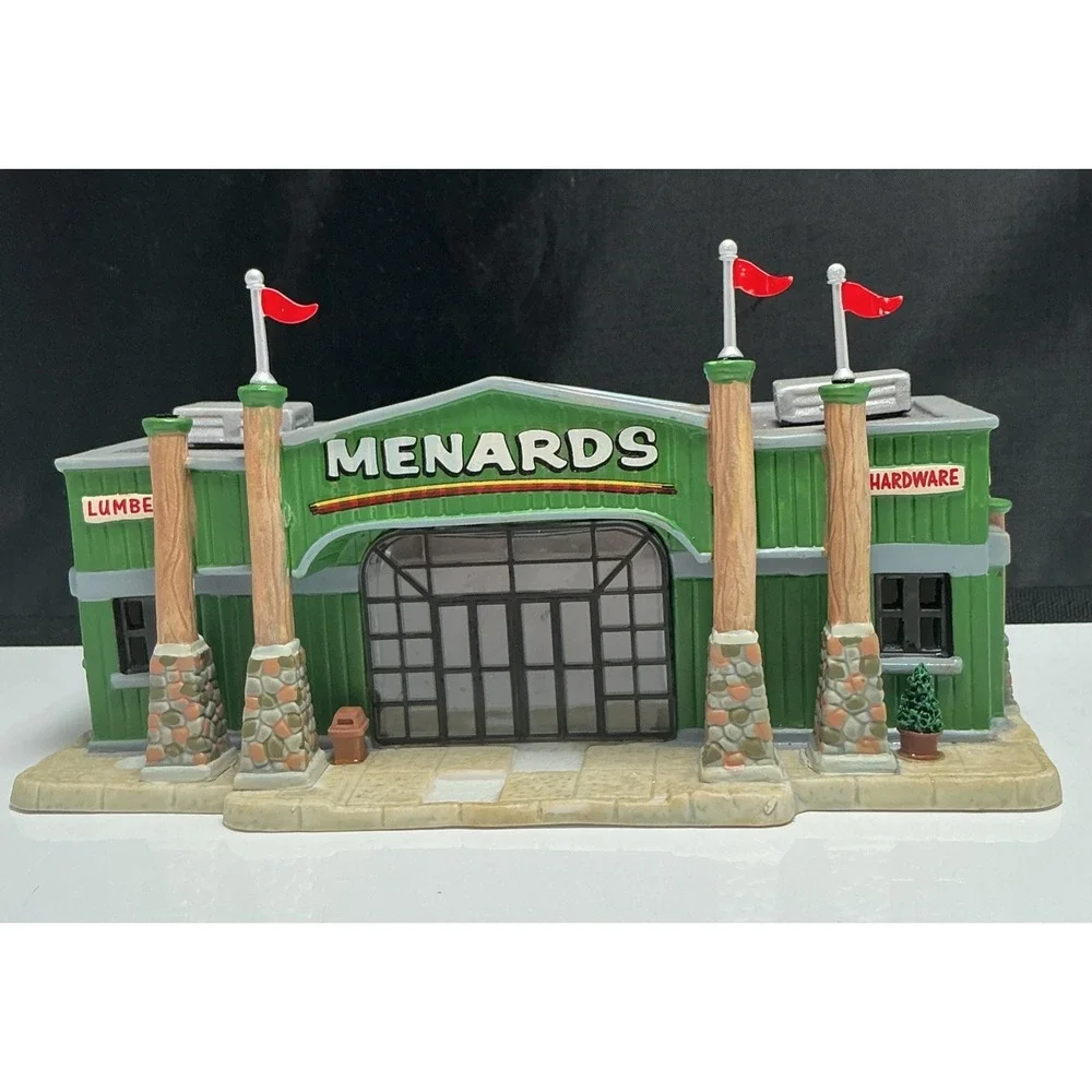 Rare Lemax MENARDS Store Building Rare 2006 w Light Cord No Box Read Description